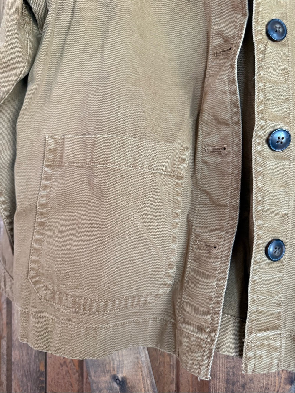 Madewell women’s Brown Canvas Work Jacket - Picture 2 of 6